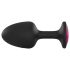 Dorcel Geisha Plug Ruby M - plug anal noir avec pierre rose