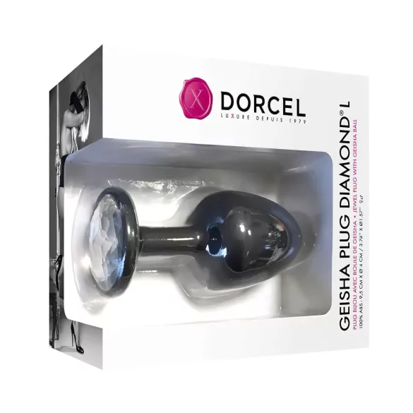 Plug Geisha Dorcel Diamant Blanc - Noir