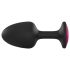 Dorcel Geisha Plug Ruby L - Plug anal noir avec pierre rose