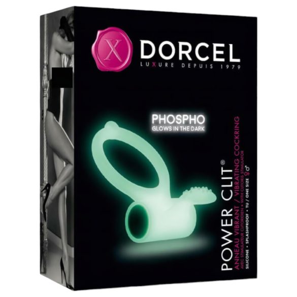 Dorcel - Anneau vibrant phosphorescent (blanc)