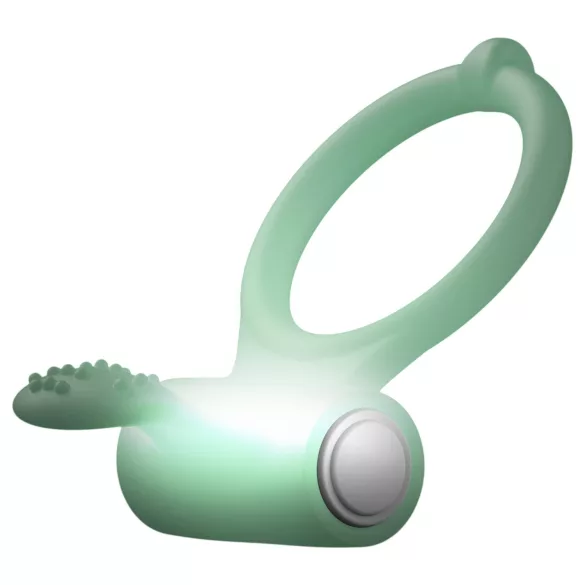 Dorcel - anneau pénis vibrant phosphorescent - blanc