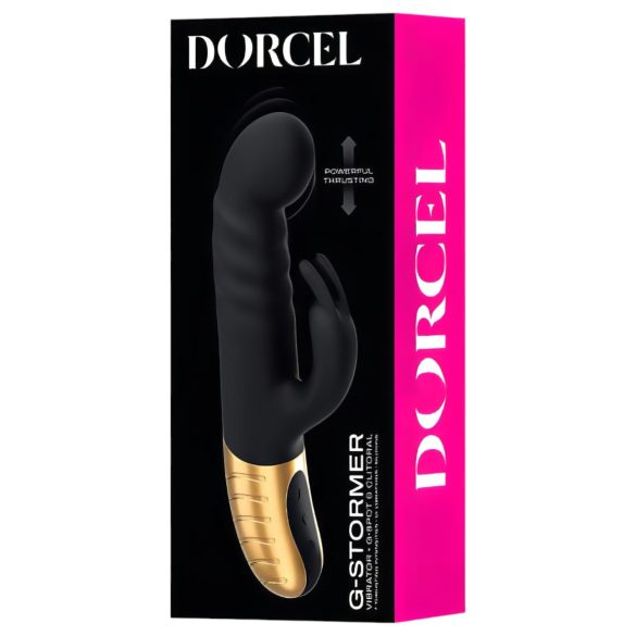 Dorcel G-stormer - vibromasseur noir rechargeable avec bras clitoridien vibrant