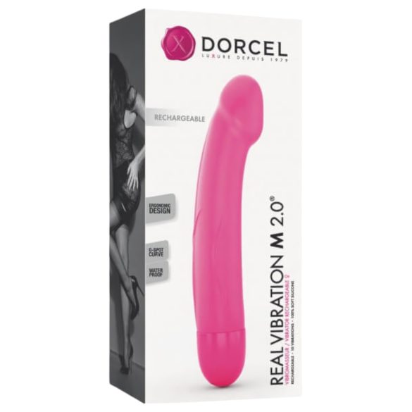 Dorcel Real Vibration M 2.0 - vibro rechargeable (rose)