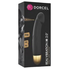   Dorcel Real Vibration M 2.0 - vibromasseur rechargeable (noir-doré)