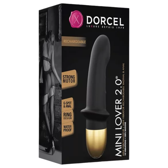 Dorcel Mini Lover 2.0 - vibro G-spot rechargeable (noir-or)