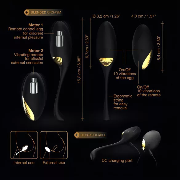 Dorcel Orgasm Secret - œuf vibrant (noir)