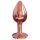 Dorcel Diamond Plug S - petit plug anal en aluminium (rose doré)
