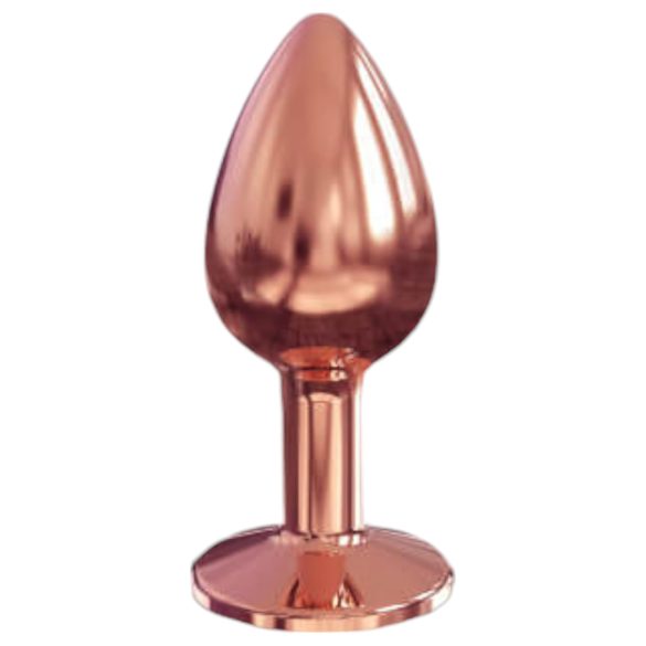 Dorcel Diamond Plug S - petit plug anal en aluminium (rose doré)