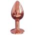 Dorcel Diamond Plug S - petit plug anal en aluminium (rose doré)