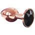 Dorcel Diamond Plug S - petit plug anal en aluminium (rose doré)