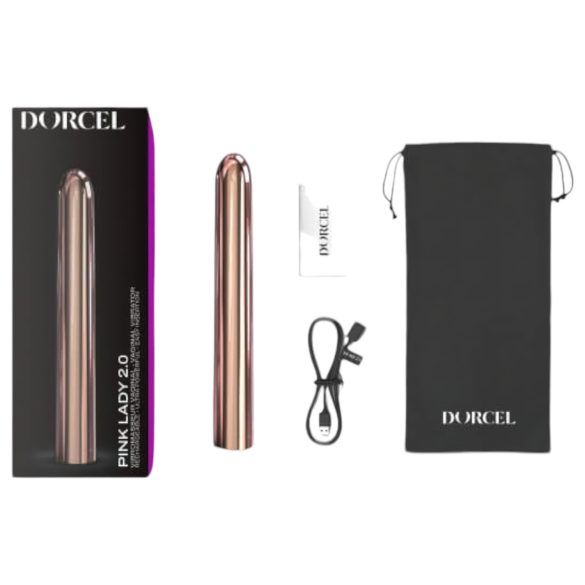 Dorcel Pink Lady 2.0 - vibromasseur rechargeable (or rose)