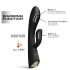 Dorcel Flexi Rabbit - Vibromasseur chauffant à oreilles (noir)