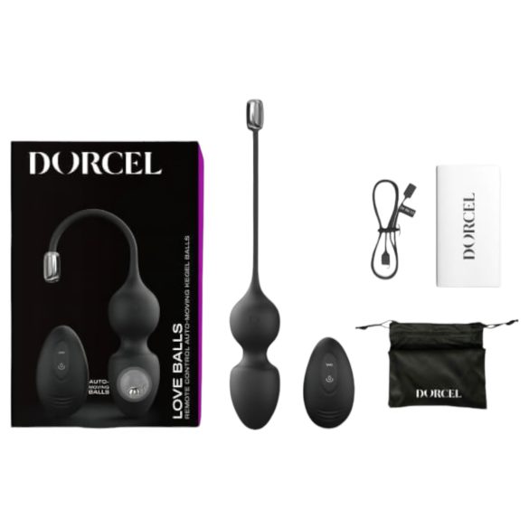Dorcel Love Balls - duo magnétique de boules de geisha (noir)