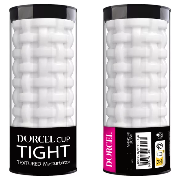 Dorcel Cup Tight - masturbateur masculin à canal perlé (blanc)