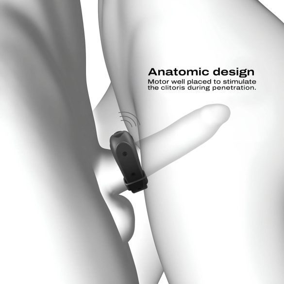 Dorcel - anneau vibrant et ajustable (noir)