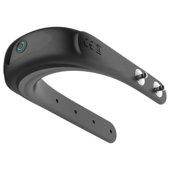 Funny Me - anneau pénis vibrant rechargeable réglable - silicone noir