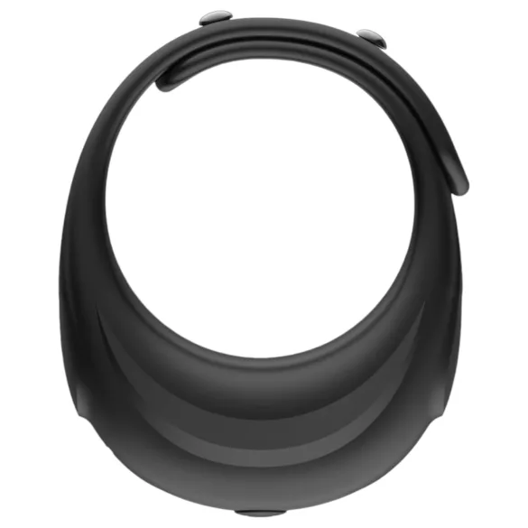 Funny Me - anneau pénis vibrant rechargeable réglable - silicone noir