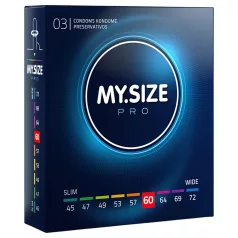 My.Size PRO - préservatifs sur mesure - 60 mm (boîte de 3)