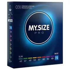 My.Size PRO - préservatifs sur mesure - 72 mm (boîte de 3)