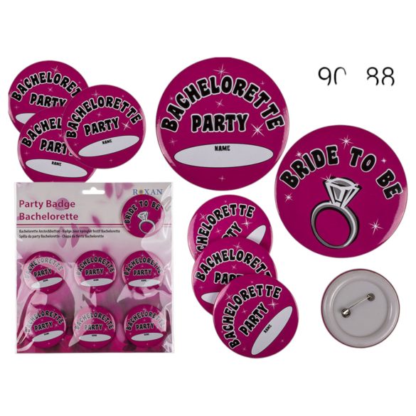 Broches roses pour enterrement de vie de jeune fille