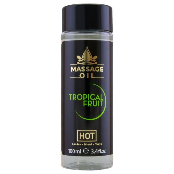Huile de massage chauffante soin de la peau - Fruits tropicaux (100 ml)