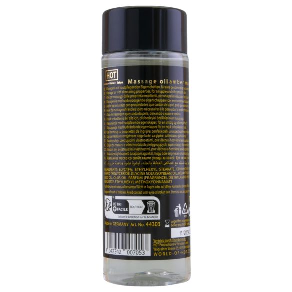 HOT huile de massage soin peau - ambre musc (100ml)