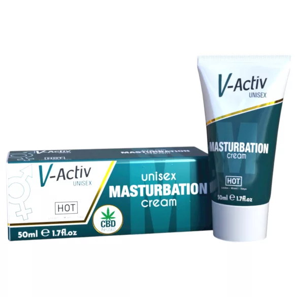 Hot V-Active - crème masturbatoire stimulante unisexe (50 ml)