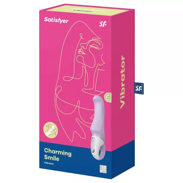 Satisfyer Charming Smile - vibromasseur point G rechargeable et étanche (violet)