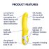 Satisfyer Yummy Sunshine - Vibromasseur étanche point G (jaune)