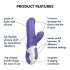 Satisfyer Magic Bunny - vibromasseur étanche à bras clitoridienne (bleu)