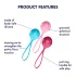 Satisfyer - Boules de geisha - set de 3 boules - renforcement pelvien