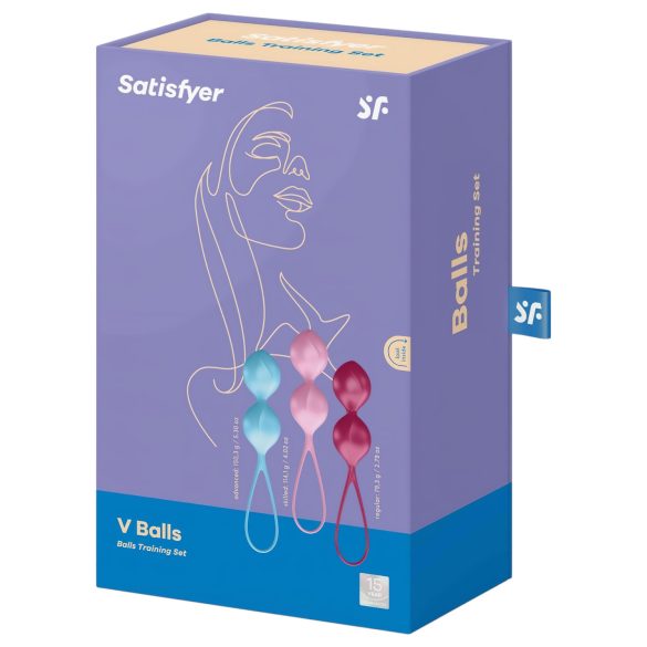 Satisfyer V Balls - duo boules de geisha (ens. 3 pcs)