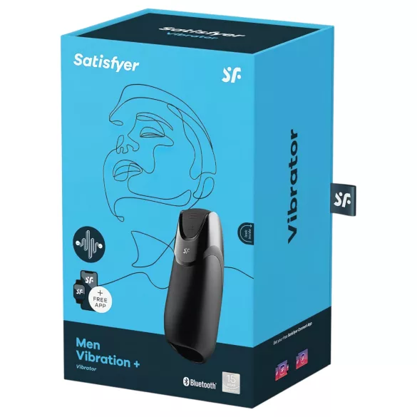 Satisfyer Men - masturbateur connecté - silicone noir
