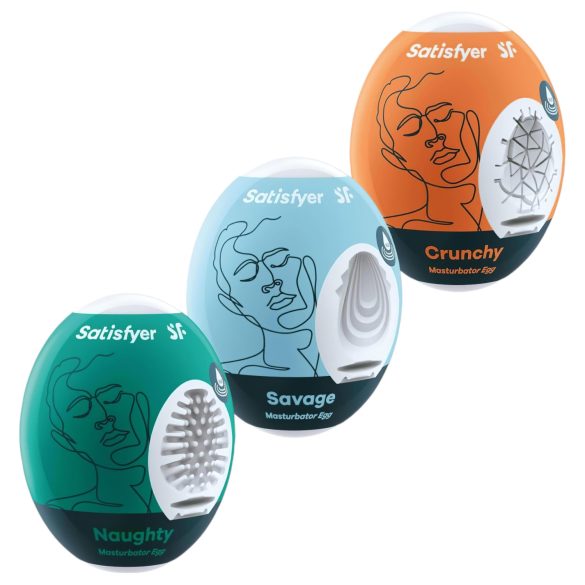 Satisfyer Egg NSC - ensemble de masturbateurs œuf (3 pièces)