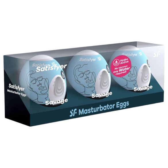 Satisfyer Egg Savage - coffret œufs masturbateurs (3 pièces)