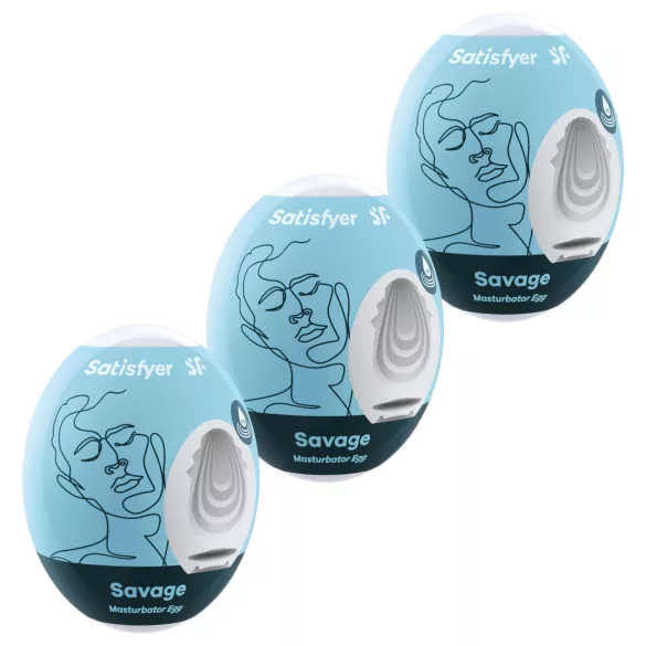 Satisfyer Egg Savage - œuf masturbateur kit 3 pièces