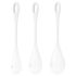Satisfyer Yoni Power 1 - Set de boules de geisha blanches (3 pièces)