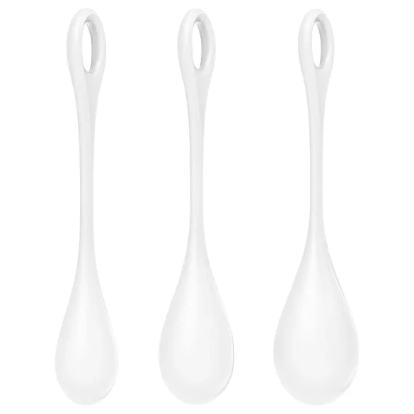 Satisfyer - Boules de geisha - set 3 pièces - blanc