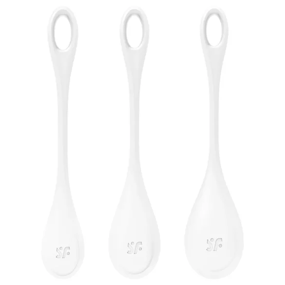 Satisfyer - Boules de geisha - set 3 pièces - blanc