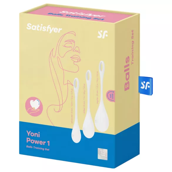 Satisfyer - Boules de geisha - set 3 pièces - blanc