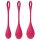 Satisfyer Yoni Power 1 - set de boules de geisha - rouge (3 pcs)