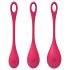 Satisfyer Yoni Power 1 - set de boules de geisha - rouge (3 pcs)