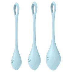   Satisfyer Yoni Power 2 - set de boules de geisha bleu (3 pcs)