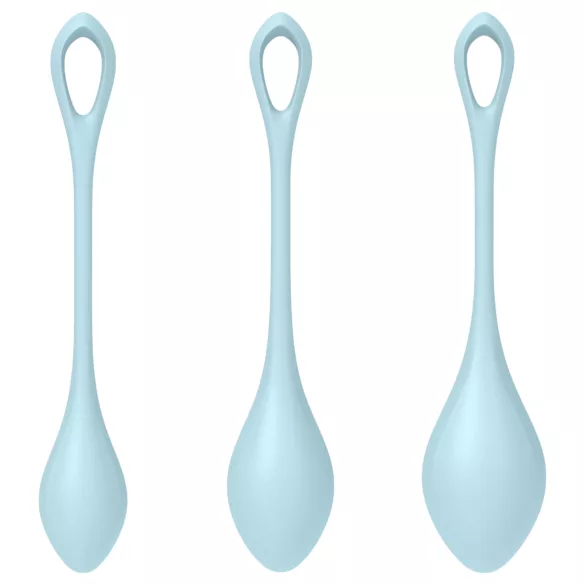 Satisfyer Yoni Power 2 - boules de geisha - lot de 3 - bleu