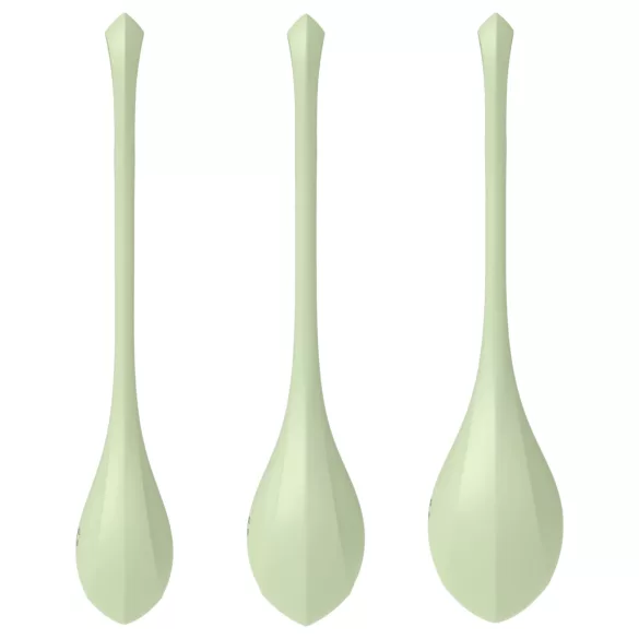 Satisfyer - Boules de geisha - set de 3 - silicone vert