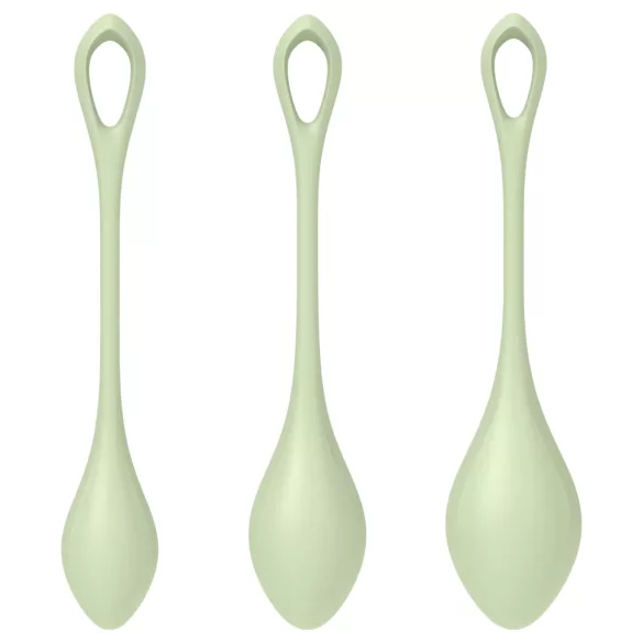 Satisfyer - Boules de geisha - set de 3 - silicone vert
