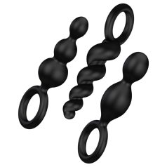 Satisfyer Booty Call - set 3 plugs anaux noirs