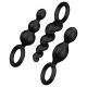 Satisfyer Booty Call - ensemble de plugs anaux - noir (3 pièces)
