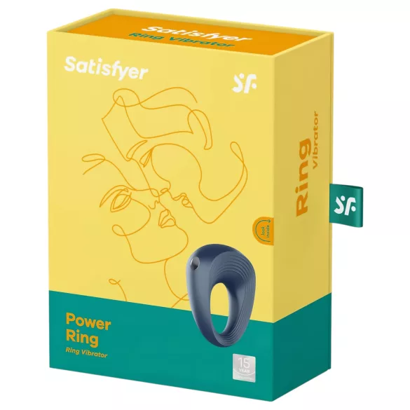 Satisfyer - Anneau pénien vibrant étanche - silicone gris