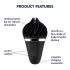 Satisfyer Sweet Treat - stimulateur clitoridien rotatif rechargeable - noir